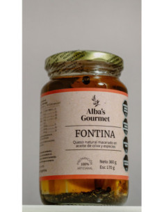queso fontina macerado en oliva y especias