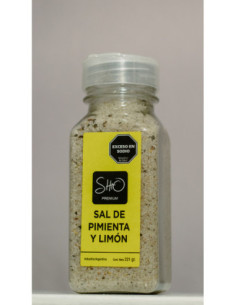sal de limón y Pimienta