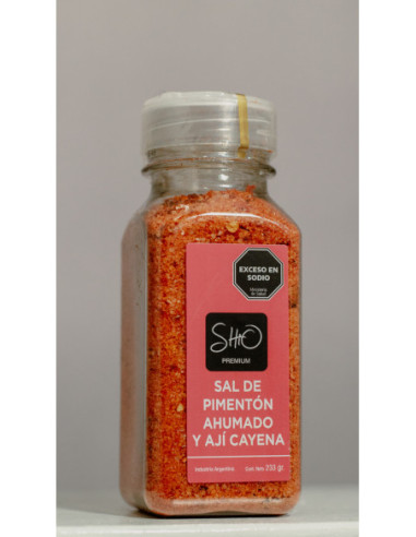 sal de pimentón y Ají de cayena