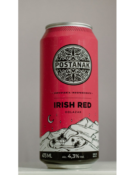 lata de cerveza irish red 473cc