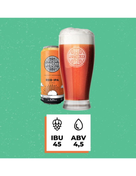 lata de cerveza red ipa 473cc