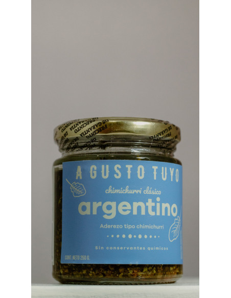 4 chimis de 250g clasico/hierbas/picante/ahumado